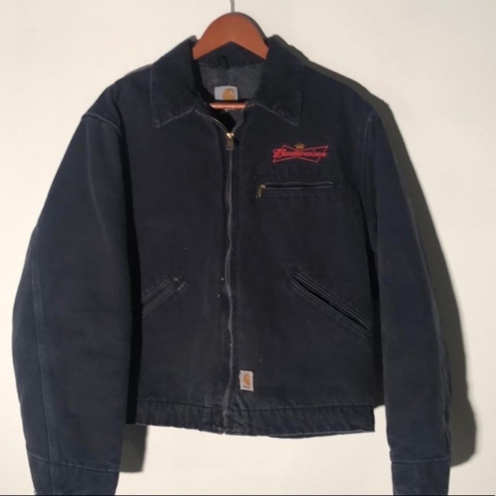 Vintage Budweiser Carhartt blanket lined jacket